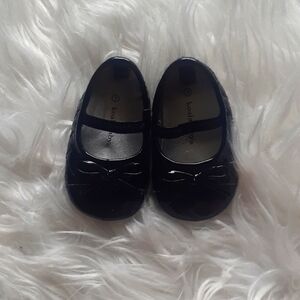 Koala Kids Black Synthetic Leather Mary Jane Shoes Size 1